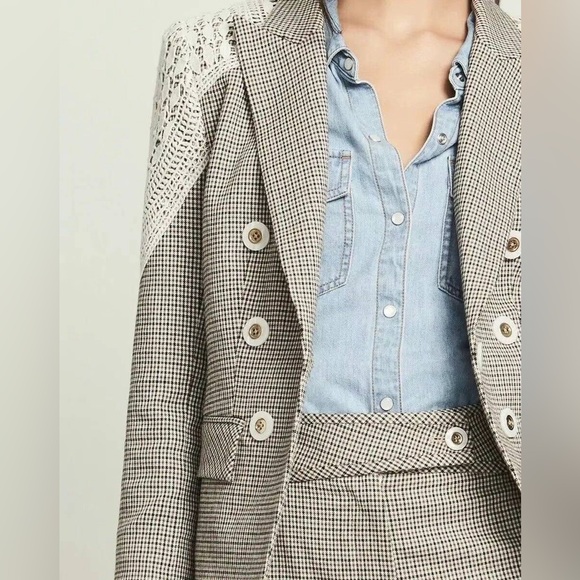 NWT $798 Veronica Beard Faithon Dickey Tailored Blazer Jacket - Picture 3 of 12